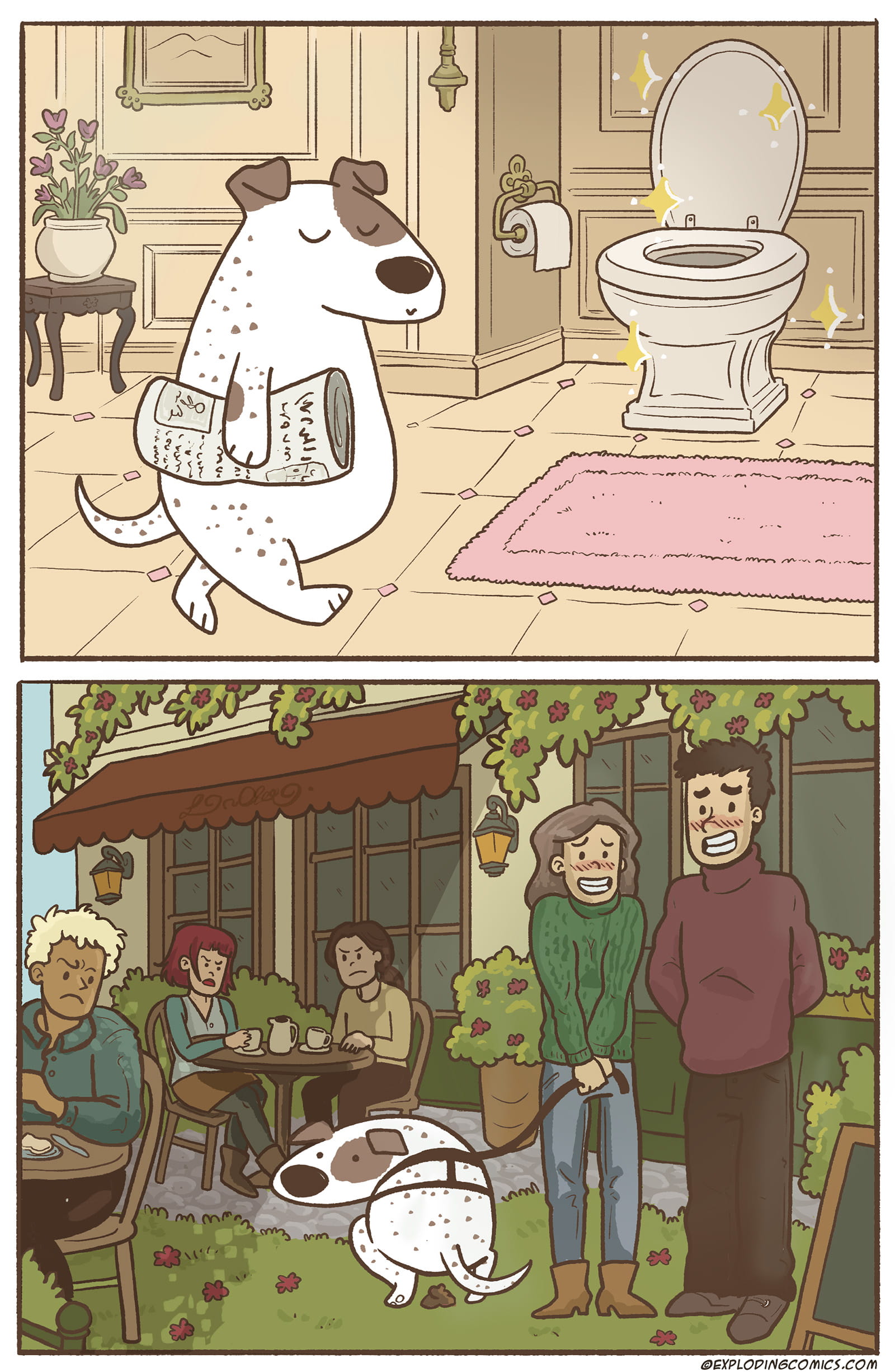 Toilette, Exploding Comics issue #35